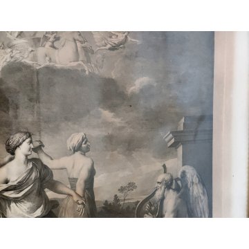 ANTICA STAMPA ACQUAFORTE Stefano Tofanelli LA DANZA DELLE ORE Nicolas Poussin