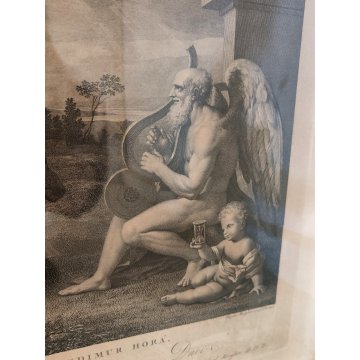 ANTICA STAMPA ACQUAFORTE Stefano Tofanelli LA DANZA DELLE ORE Nicolas Poussin