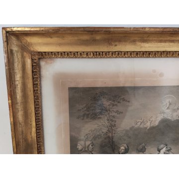 ANTICA STAMPA ACQUAFORTE Stefano Tofanelli LA DANZA DELLE ORE Nicolas Poussin