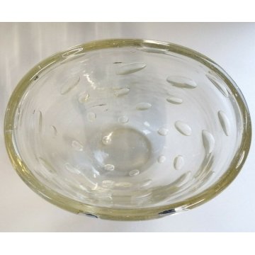 RARO ANTICO VASO BOLLE DESIGN Barovier ANNI 30 CLLEZIONE VETRO MURANO VASE GLASS