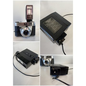 FOTOCAMERA COMPATTA ANALOGICA KODAK Retinette IA 35mm VINTAGE CAMERA + FLASH '60
