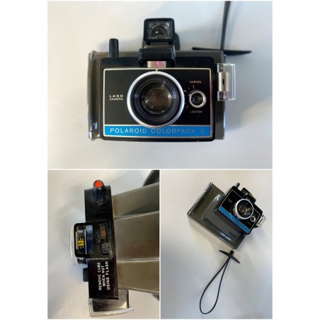FOTOCAMERA POLAROID COLORPACK II MACCHINA FOTOGRAFICA ISTANTANEA LAND CAMERA '70