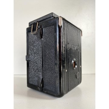 FOTOCAMERA BIOTTICA TLR 6X6 Voigtländer  BRILLANT  VINTAGE BACHELITE NERO '30