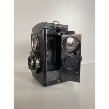 FOTOCAMERA BIOTTICA TLR 6X6 Voigtländer  BRILLANT  VINTAGE BACHELITE NERO '30