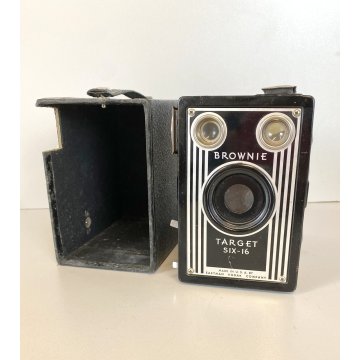 FOTOCAMERA VINTAGE BOX CAMERA KODAK  "Brownie Target SIX-16"  Decò USA '40