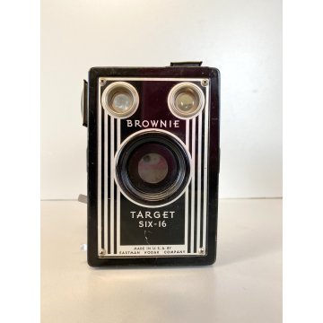 FOTOCAMERA VINTAGE BOX CAMERA KODAK  "Brownie Target SIX-16"  Decò USA '40