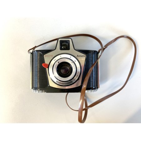 FOTOCAMERA ANALOGICA VINTAGE Ferrania EURA 120 film 6x6  '59