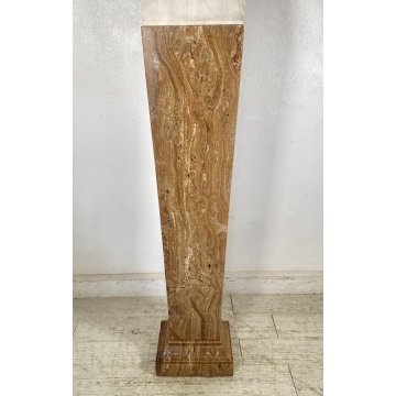 ANTICA SCULTURA BUSTO DONNA MARMO Edoardo Rubino FINE 800 PRIMI 900 COLONNA