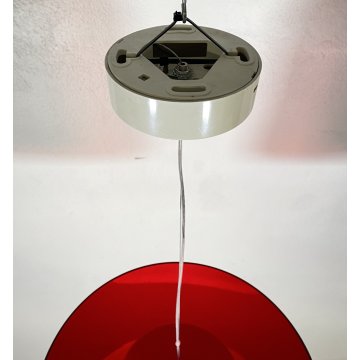 LAMPADARIO PEDRALI SOSPENSIONE L001S/BA ROSSO LAMPADA DESIGN METACRILIATO