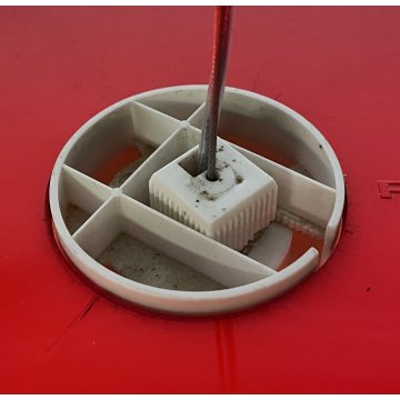 LAMPADARIO PEDRALI SOSPENSIONE L001S/BA ROSSO LAMPADA DESIGN METACRILIATO