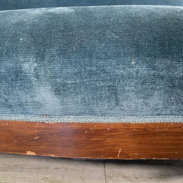 ANTICO DIVANO DUE POSTI PRIMI 1900 LUIGI FILIPPO ARMCHAIR LEGNO STOFFA POLTRONA