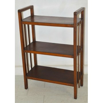 ANTICA ETAGERE Decò LIBRERIA ROVERE epoca 1900 OLD FORNITURE BOOKCASES consolle
