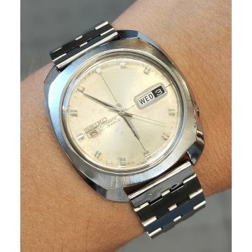 ANTICO OROLOGIO POLSO Seiko 5 Automatic 6119-7083 anni 70 Vintage Wrist Watch