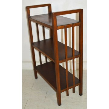 ANTICA ETAGERE Decò LIBRERIA ROVERE epoca 1900 OLD FORNITURE BOOKCASES consolle