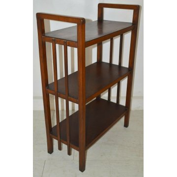ANTICA ETAGERE Decò LIBRERIA ROVERE epoca 1900 OLD FORNITURE BOOKCASES consolle