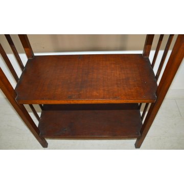 ANTICA ETAGERE Decò LIBRERIA ROVERE epoca 1900 OLD FORNITURE BOOKCASES consolle