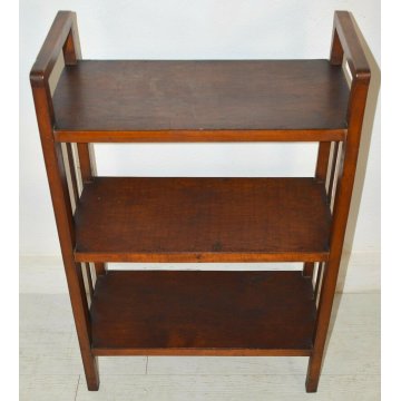 ANTICA ETAGERE Decò LIBRERIA ROVERE epoca 1900 OLD FORNITURE BOOKCASES consolle