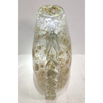 GRANDE Vaso Vetro a Morise MURANO anni 30 DESIGN Barovier AUTUNNO GEMMATO 37 cm.