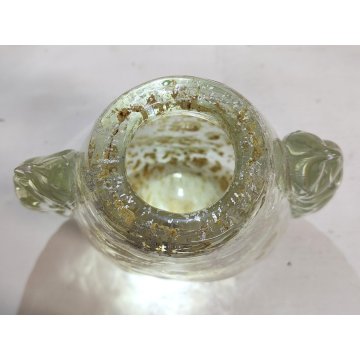 GRANDE Vaso Vetro a Morise MURANO anni 30 DESIGN Barovier AUTUNNO GEMMATO 37 cm.