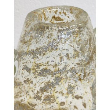 GRANDE Vaso Vetro a Morise MURANO anni 30 DESIGN Barovier AUTUNNO GEMMATO 37 cm.