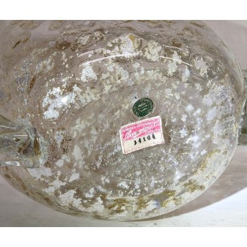GRANDE Vaso Vetro a Morise MURANO anni 30 DESIGN Barovier AUTUNNO GEMMATO 37 cm.