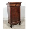 ANTICO COMODINO CAPPUCCINO LEGNO NOCE epoca 1800 CASSETTIERA Old Wood Nightstand