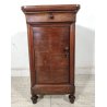 ANTICO COMODINO CAPPUCCINO LEGNO NOCE epoca 1800 CASSETTIERA Old Wood Nightstand