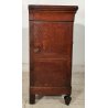 ANTICO COMODINO CAPPUCCINO LEGNO NOCE epoca 1800 CASSETTIERA Old Wood Nightstand