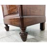 ANTICO COMODINO CAPPUCCINO LEGNO NOCE epoca 1800 CASSETTIERA Old Wood Nightstand