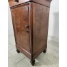 ANTICO COMODINO CAPPUCCINO LEGNO NOCE epoca 1800 CASSETTIERA Old Wood Nightstand