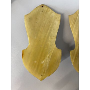 antica COPPIA ACQUASANTIERA GESU' MADONNA MARIA '900 bachelite VETRO metallo