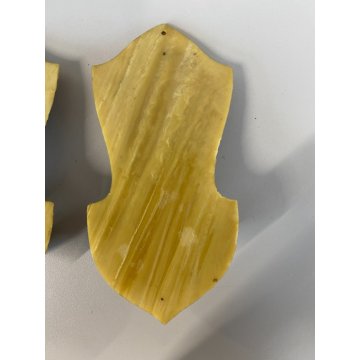 antica COPPIA ACQUASANTIERA GESU' MADONNA MARIA '900 bachelite VETRO metallo