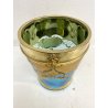SECCHIELLO CHAMPAGNE VETRO Murano TURCHESE ORO GHIACCIO GLACETTE ICE BUCKET '50