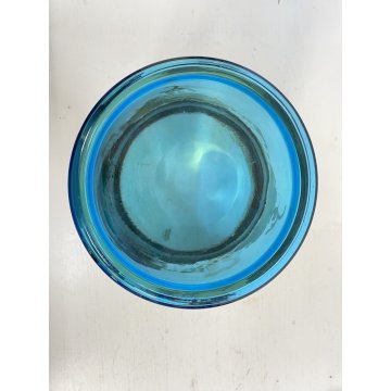SECCHIELLO CHAMPAGNE VETRO Murano TURCHESE ORO GHIACCIO GLACETTE ICE BUCKET '50