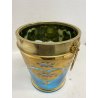 SECCHIELLO CHAMPAGNE VETRO Murano TURCHESE ORO GHIACCIO GLACETTE ICE BUCKET '50