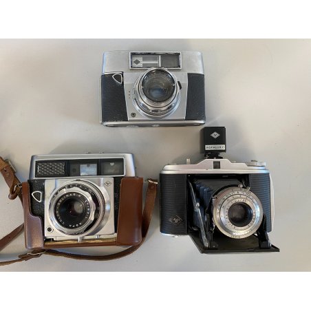 LOTTO 3 FOTOCAMERA ANALOGICA Agfa Selecta M - SUPER SILETTE - ISOLETTE VINTAGE