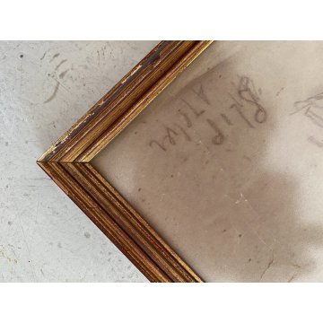 QUADRO DISEGNO SANGUIGNA CARTA Gigi Comolli STUDIO FIGURA FEMMINILE NUDO DONNA