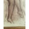 QUADRO DISEGNO SANGUIGNA CARTA Gigi Comolli STUDIO FIGURA FEMMINILE NUDO DONNA