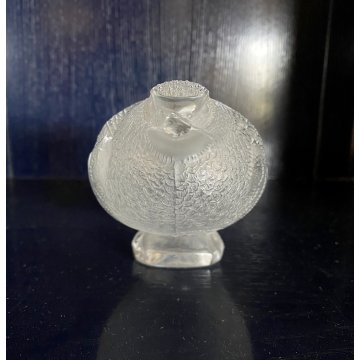 FIGURA CRISTALLO Lalique QUAGLIA FROSTED CRYSTAL FERMACARTE PRESSEPAIER '50 MCM