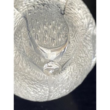 FIGURA CRISTALLO Lalique QUAGLIA FROSTED CRYSTAL FERMACARTE PRESSEPAIER '50 MCM