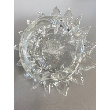 SET 3 Vanity Bottle  Barovier&Toso VETRO MURANO ROSTRATO TRASPARENTE ART DECO'