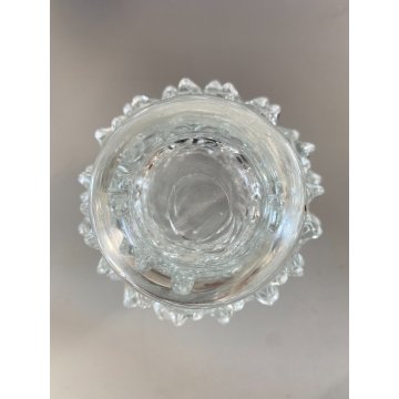 SET 3 Vanity Bottle  Barovier&Toso VETRO MURANO ROSTRATO TRASPARENTE ART DECO'