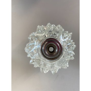 SET 3 Vanity Bottle  Barovier&Toso VETRO MURANO ROSTRATO TRASPARENTE ART DECO'
