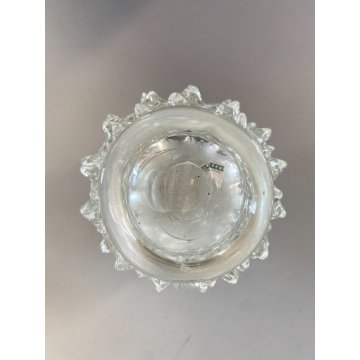 SET 3 Vanity Bottle  Barovier&Toso VETRO MURANO ROSTRATO TRASPARENTE ART DECO'