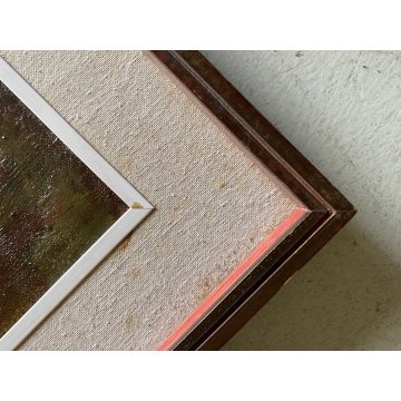 DIPINTO OLIO TELA Corrado Selvini RITRATTO DONNA FIGURA FEMMINILE ASTRATTO '900