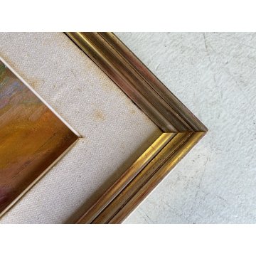 DIPINTO OLIO TELA Corrado Selvini RITRATTO UOMO FIGURA MASCHILE ASTRATTO '900