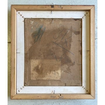 DIPINTO ASTRATTO OLIO TELA Corrado Selvini "Ritratto Avv Bononi" Figura MASCHILE