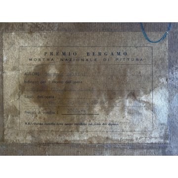 DIPINTO ASTRATTO OLIO TELA Corrado Selvini "Ritratto Avv Bononi" Figura MASCHILE