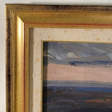 DIPINTO OLIO Carlo Monti VEDUTA PAESAGGIO RURALE COLLINA ARONA LAGO MAGGIORE