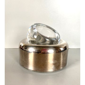 PORTACENERE CRISTALLO BIGLIA ASHTRAY DESIGN Joe Colombo ARNOLFO DI CAMBIO '70